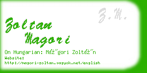 zoltan magori business card